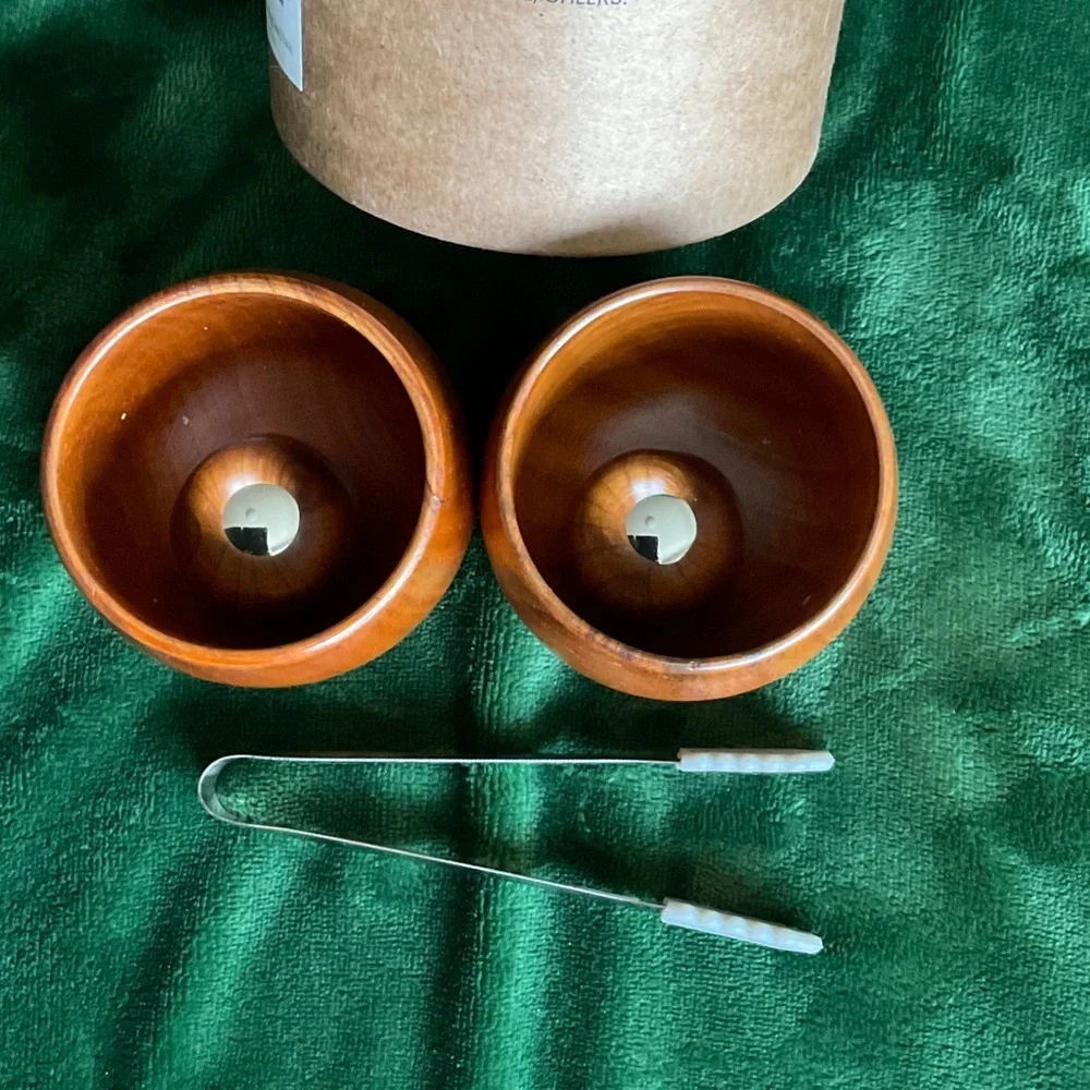 Genuine Wooden Whiskey Cup Set with Accessories